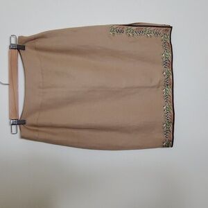 Donna Morgan Tan Pencil Skirt